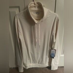 NWT, Cream Hoodie with Drawstring
